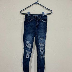 Girls MUDD high rise ankle jegging size 00